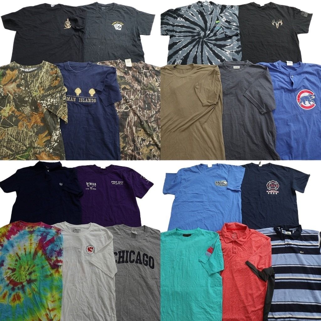 古着卸 まとめ売り Tシャツ トップス 20枚セット ( メンズ L ) ポロシャツ ラコステ アーチロゴ プロチーム MLB カブス 中古 古着 NG3332 10,934円