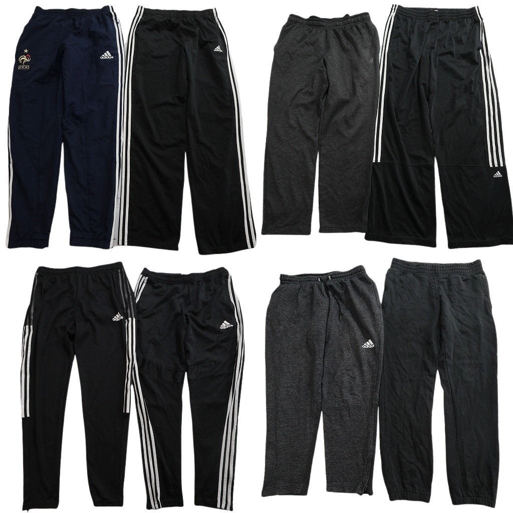 古着卸 まとめ売り アディダス パンツ 8枚セット ( メンズ Ｌ ) スウェットパンツ トラックパンツ イージーパンツ 中古 古着 NG3409 8,323円