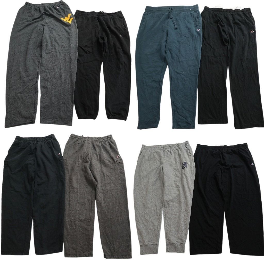 古着卸 まとめ売り チャンピオン パンツ 8枚セット ( メンズ 2XL/3XL ) カーゴパンツ ジョガーパンツ イージーパンツ 中古 古着 NG3421