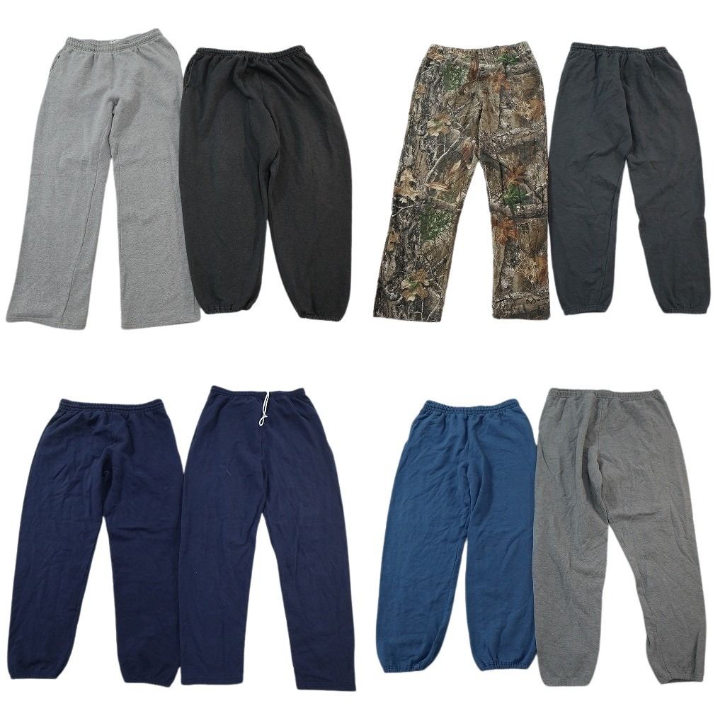 古着卸 まとめ売り スウェット パンツ 8枚セット ( メンズ L/XL ) イージーパンツ グレー ネイビー リアルツリー柄 中古 古着 NG3478 5,869円