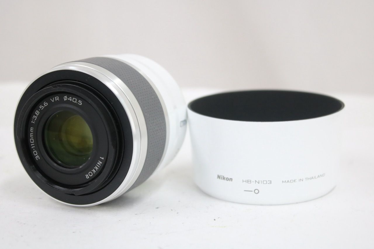 【返品保証】 ニコン Nikon 1 NIKKOR ホワイト 30-110mm F3.8-5.6 VR レンズ e17443 9,398円