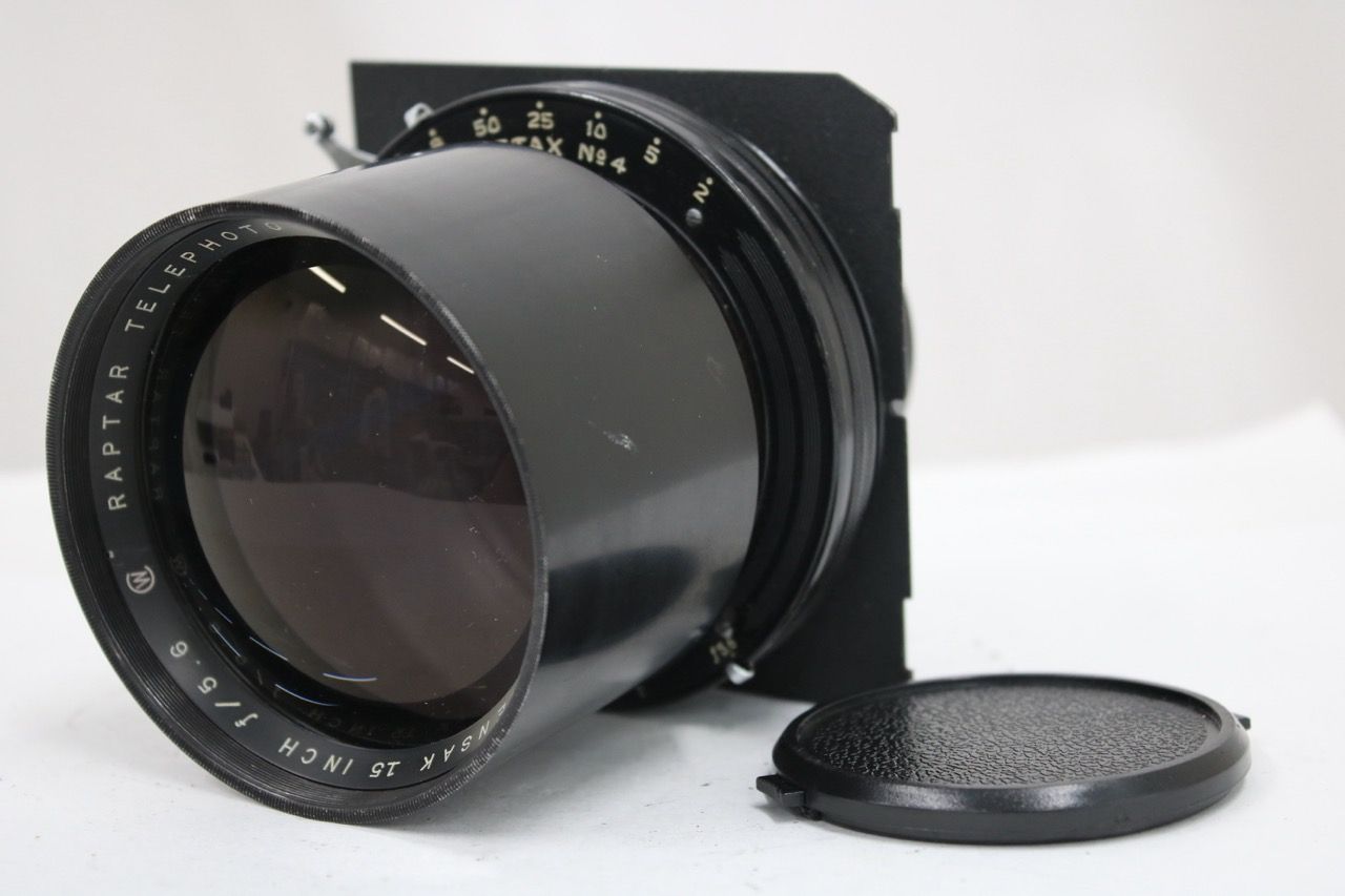 【返品保証】 【希少】 Wollensak 15inch F5.6 Raptar Telephoto SER. 大判レンズ e17468