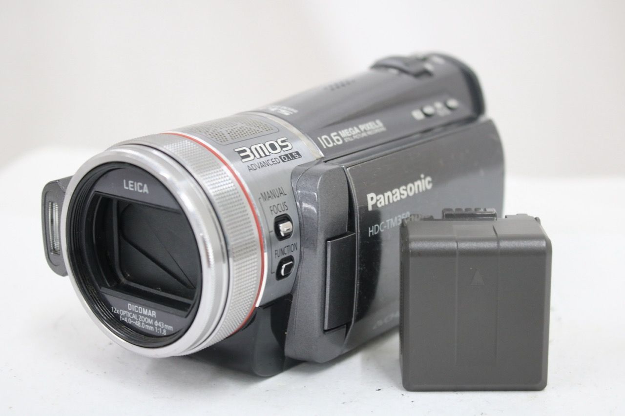 【返品保証】 パナソニック Panasonic HDC-TM350 12x バッテリー付き ビデオカメラ e17490