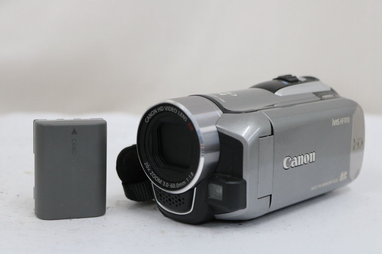 【返品保証】 キャノン Canon ivis HF R10 バッテリー付き デジタルビデオカメラ e17565