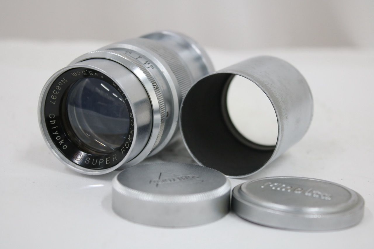 【光学美品】 【希少】 ミノルタ Minolta Chiyoko Super Rokkor 8.5cm F2.8 ライカLマウントレンズ e17598