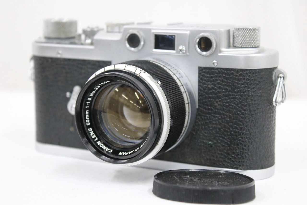 【返品保証】 レオタックス Leotax + Canon 50mm F1.8 レンジファインダー カメラ e17615