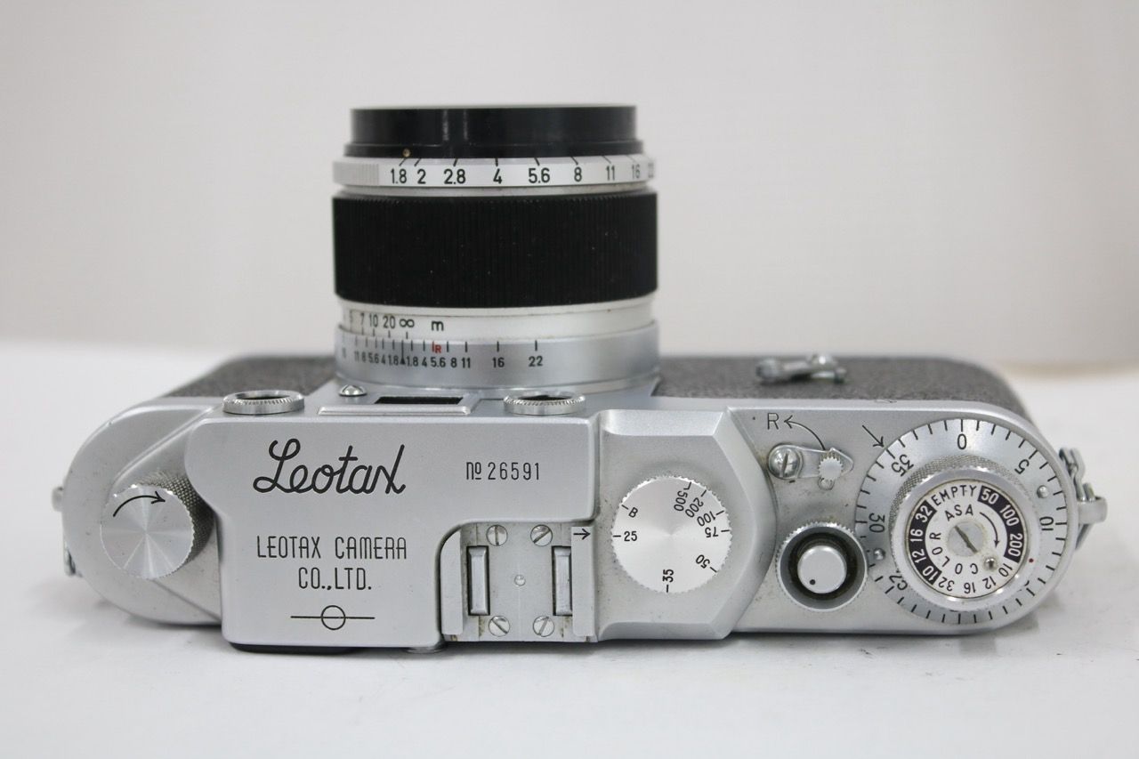 Leotax レンジファインダーカメラ Canon 50mm F1.8付 返品保証】 レオタックス Leotax + Canon 50mm F1.8 レンジ