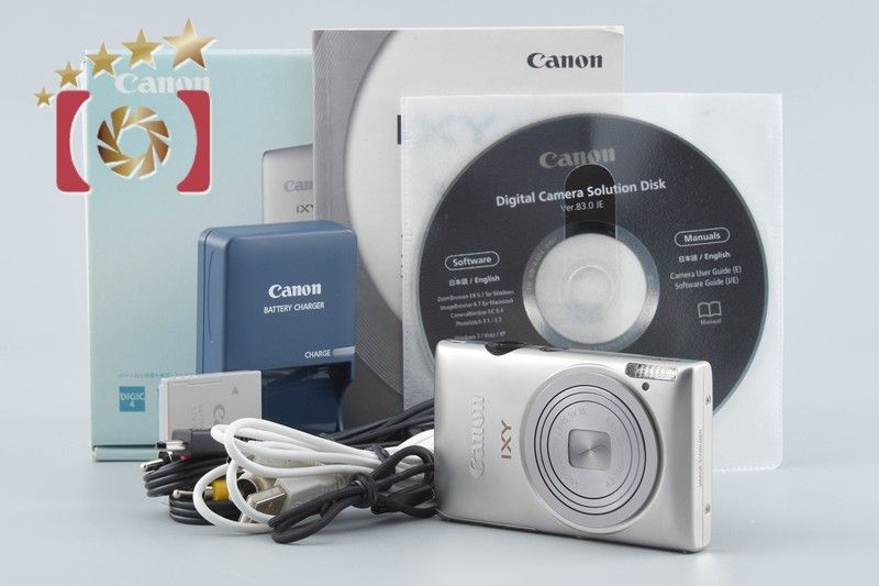 [Used] Canon Canon IXY 410F silver compact digital camera with original box