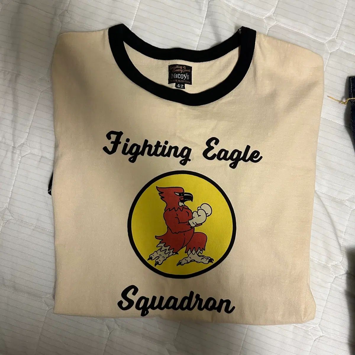 ザ・リアルマッコイズ ファイティングイーグル リンガーTシャツ サイズ42
