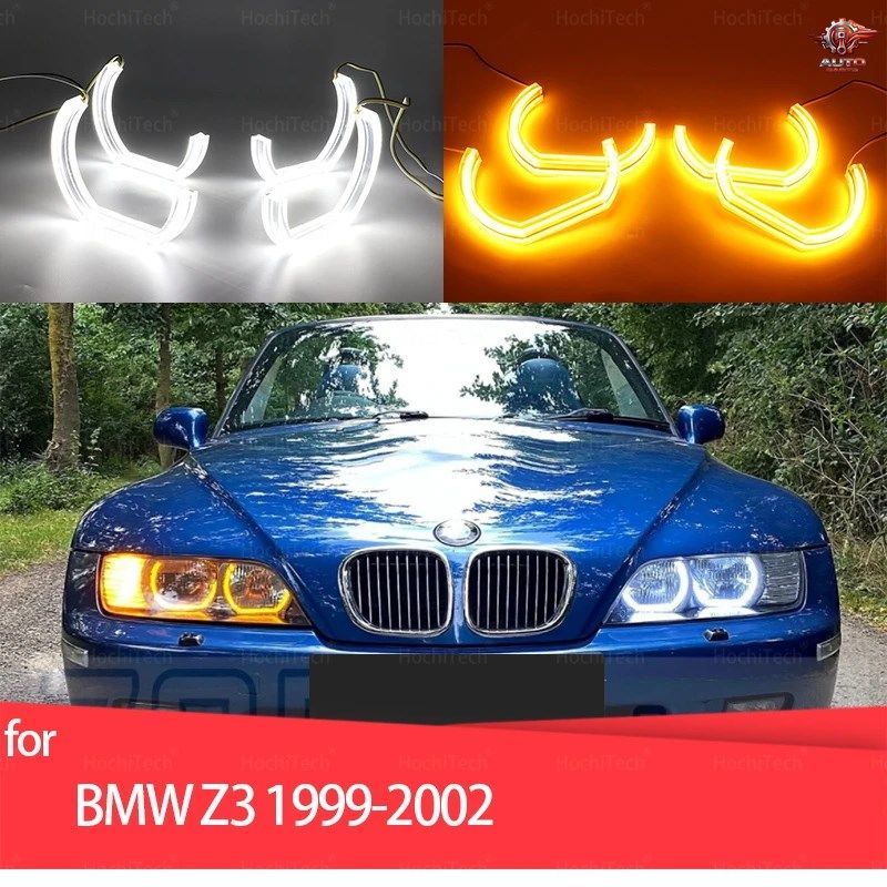 DRLリング レトロ BMW Z3 1999 - 02 優れたDTMスタイル LEDエンジェルアイカスタムパーツ
