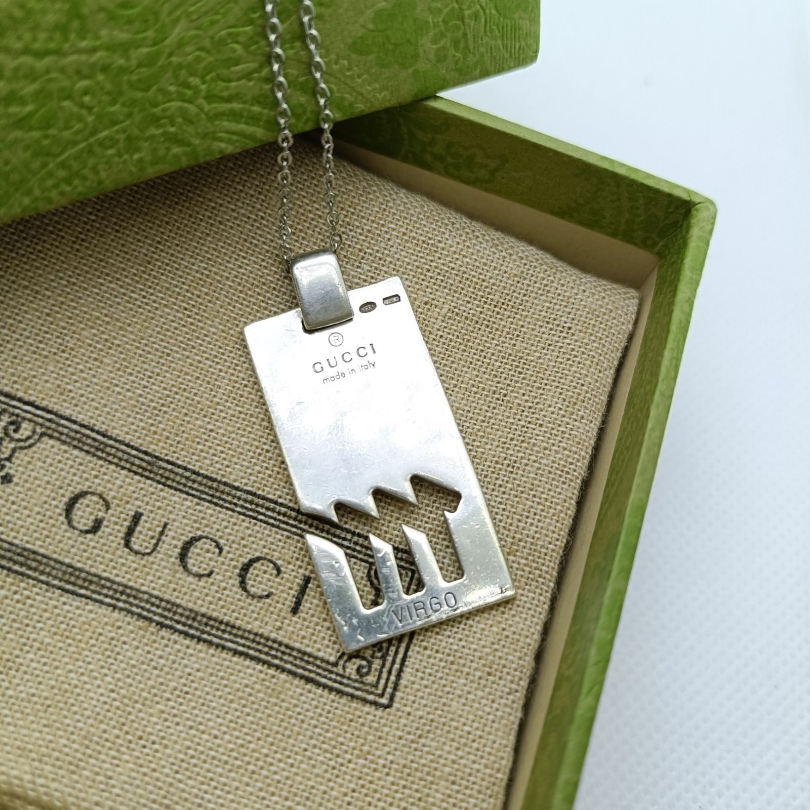 美品✨️　グッチ　ネックレス　プレート　VIRGO チャーム　925　シルバー　GUCCI 7,285円