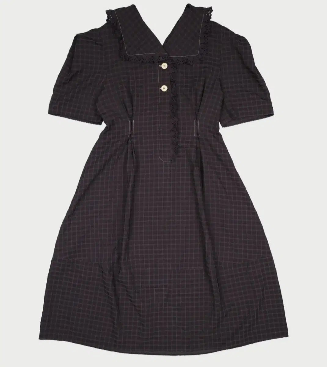 A.T.CORNER ワンピース ブラックMサイズ (クリンクル 生地) 9,834円