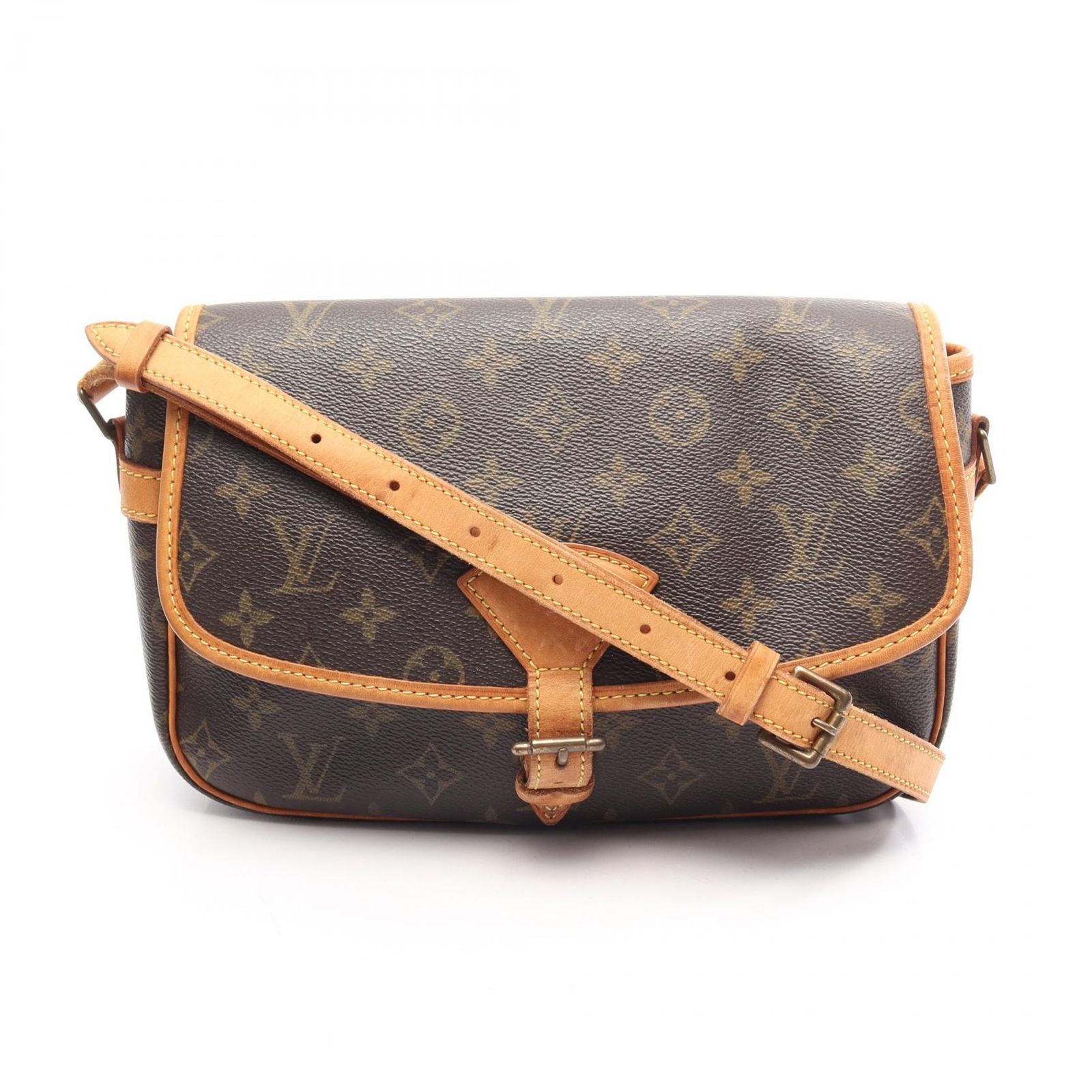 ルイ・ヴィトン LOUIS VUITTON ショルダーバッグ ソローニュ M42250 PVCコーティングキャンバス レザー ソローニュ レディース Used B