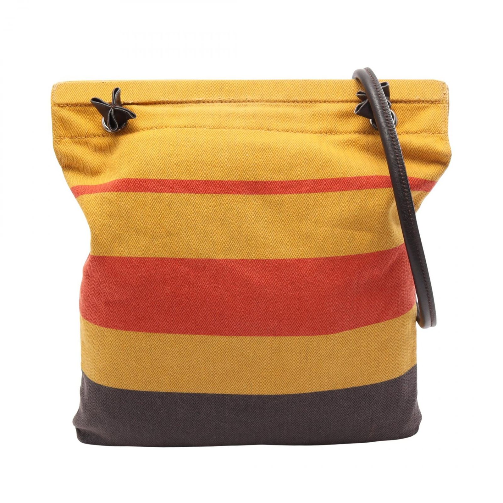 エルメス HERMES ショルダーバッグ サックアリーヌMM ロカバール/エベンヌ キャンバス レザー サックアリーヌMM ロカバール/エベンヌ レディース Used B