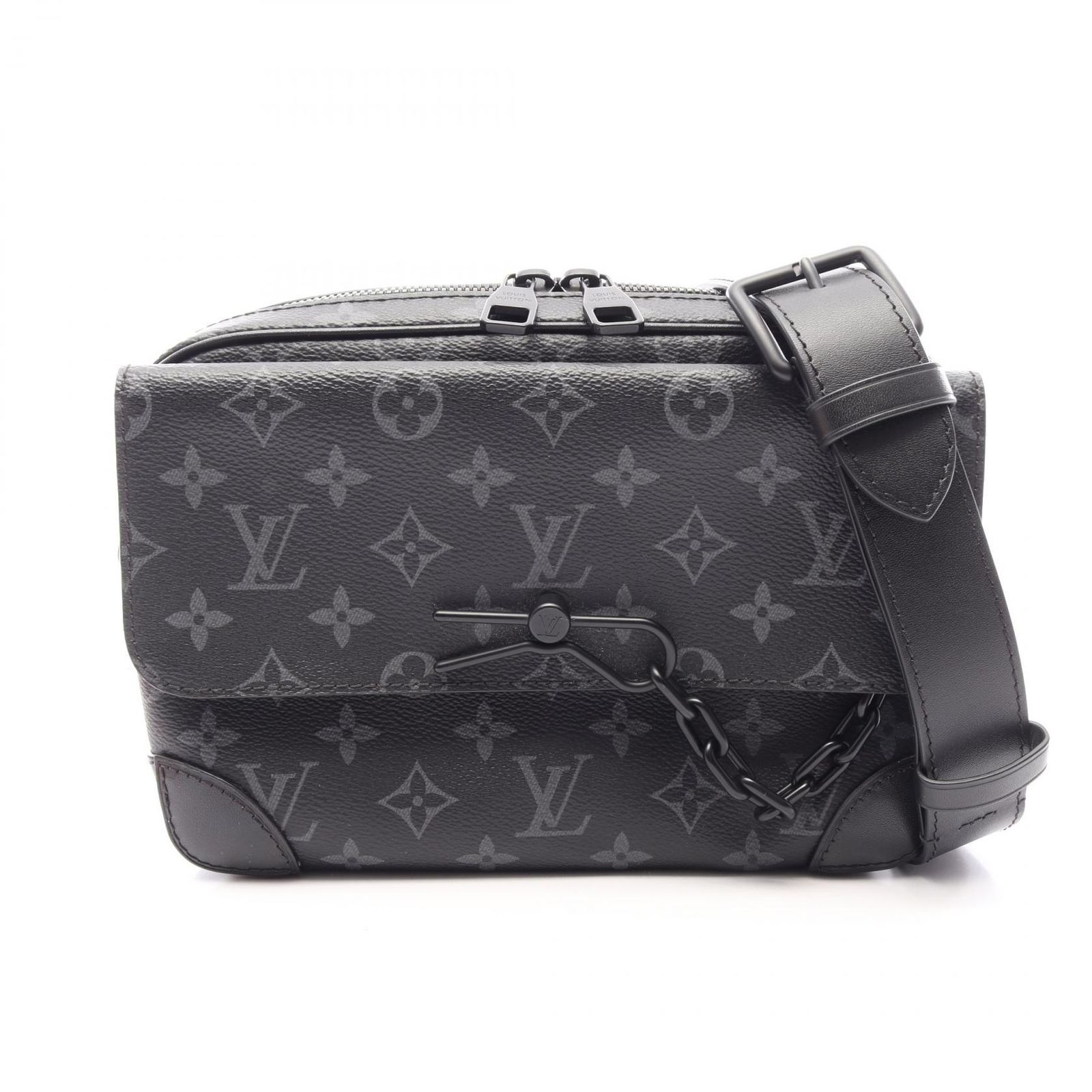 ルイ・ヴィトン LOUIS VUITTON ショルダーバッグ スティーマー メッセンジャー モノグラムエクリプス M46795 PVCコーティングキャンバス レザー スティーマー・メッセンジャー 163,400円