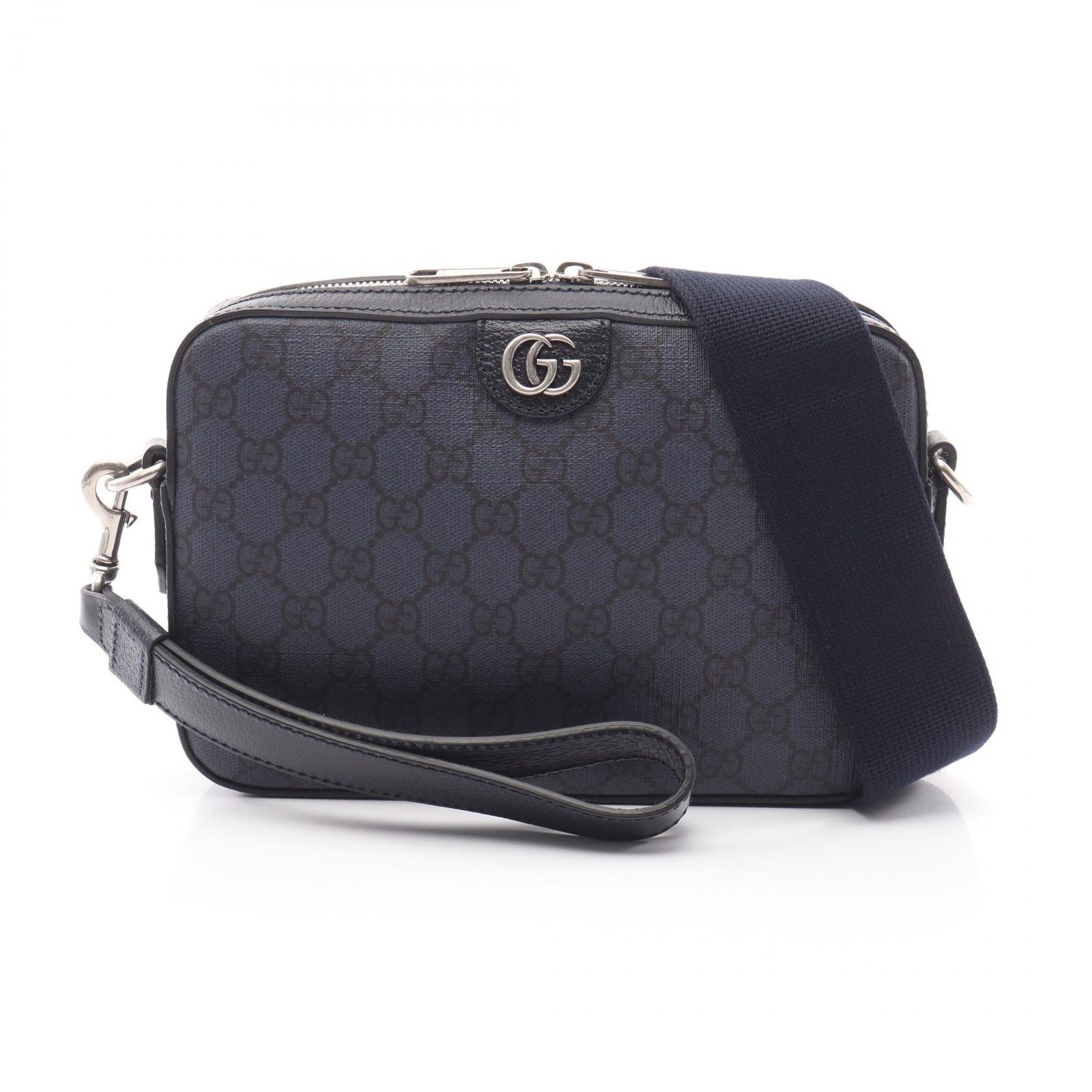 グッチ GUCCI ショルダーバッグ GGスプリーム 2AWY 699439 ネイビー/ブラック PVCコーティングキャンバス レザー オフィディア スモール クロスボディバッグ レディース 98,890円