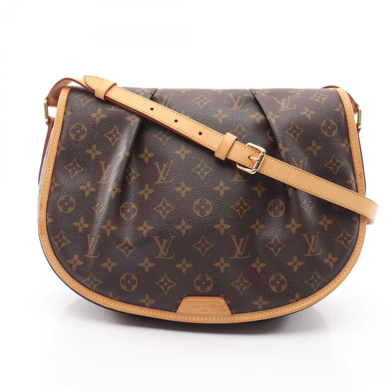 ルイ・ヴィトン LOUIS VUITTON ショルダーバッグ メニルモンタンMM モノグラム M40473 PVCコーティングキャンバス レザー メニルモンタンMM レディース Used B