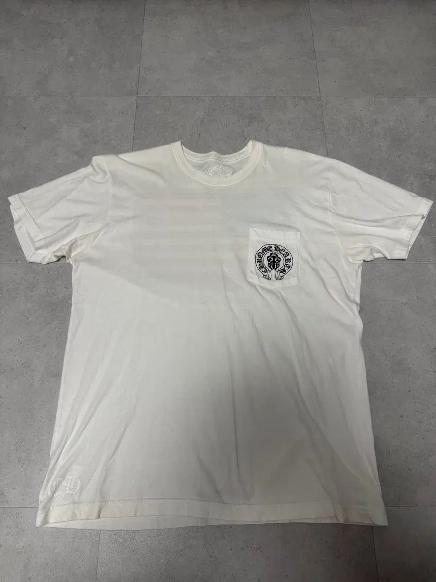 XL クロムハーツ アメリカン フラグ ダガー 半袖 Tシャツ 白