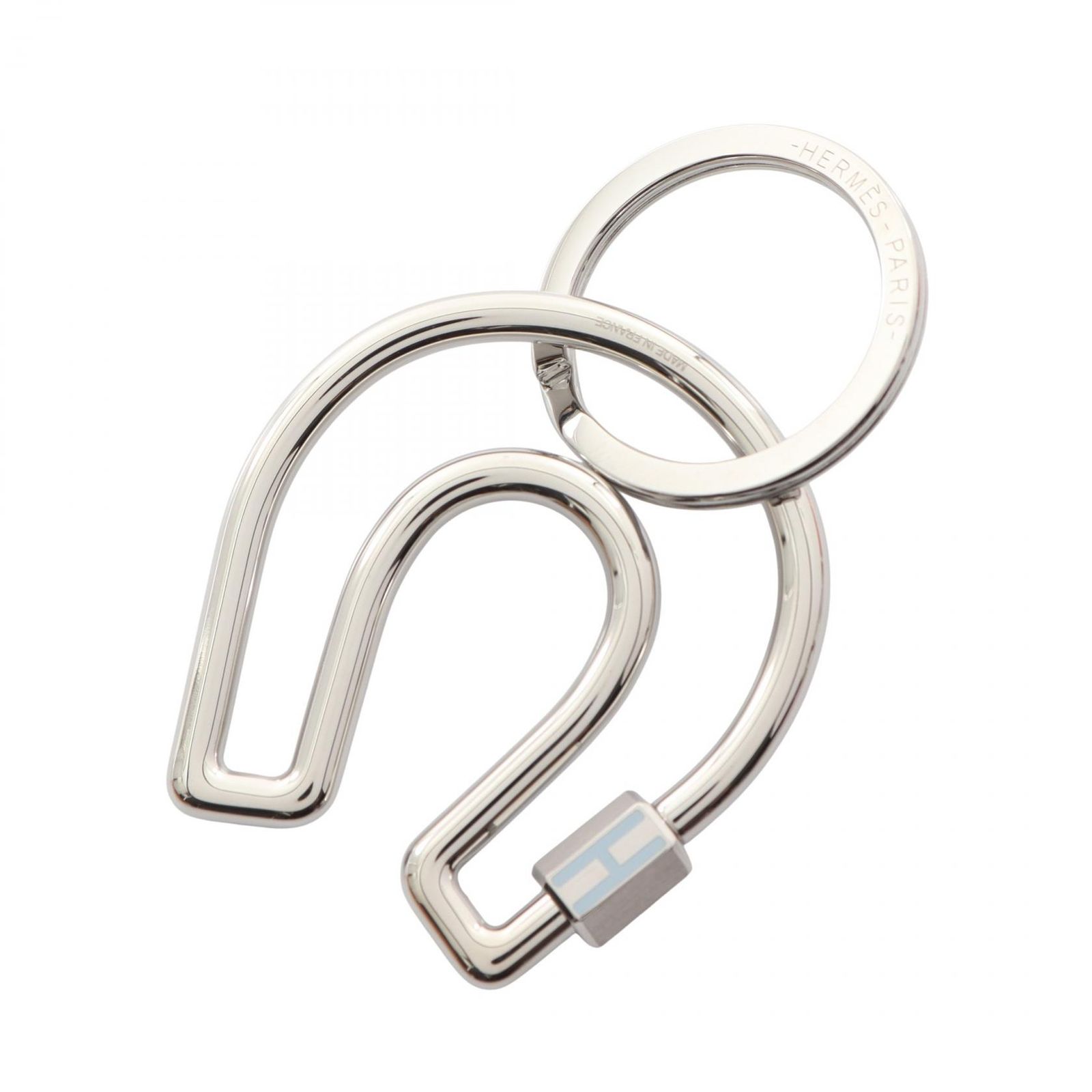 エルメス HERMES キーホルダー フェール ア シュヴァル H077329FJ03 シルバー その他 フェール・ア・シュヴァル ユニセックス Used A