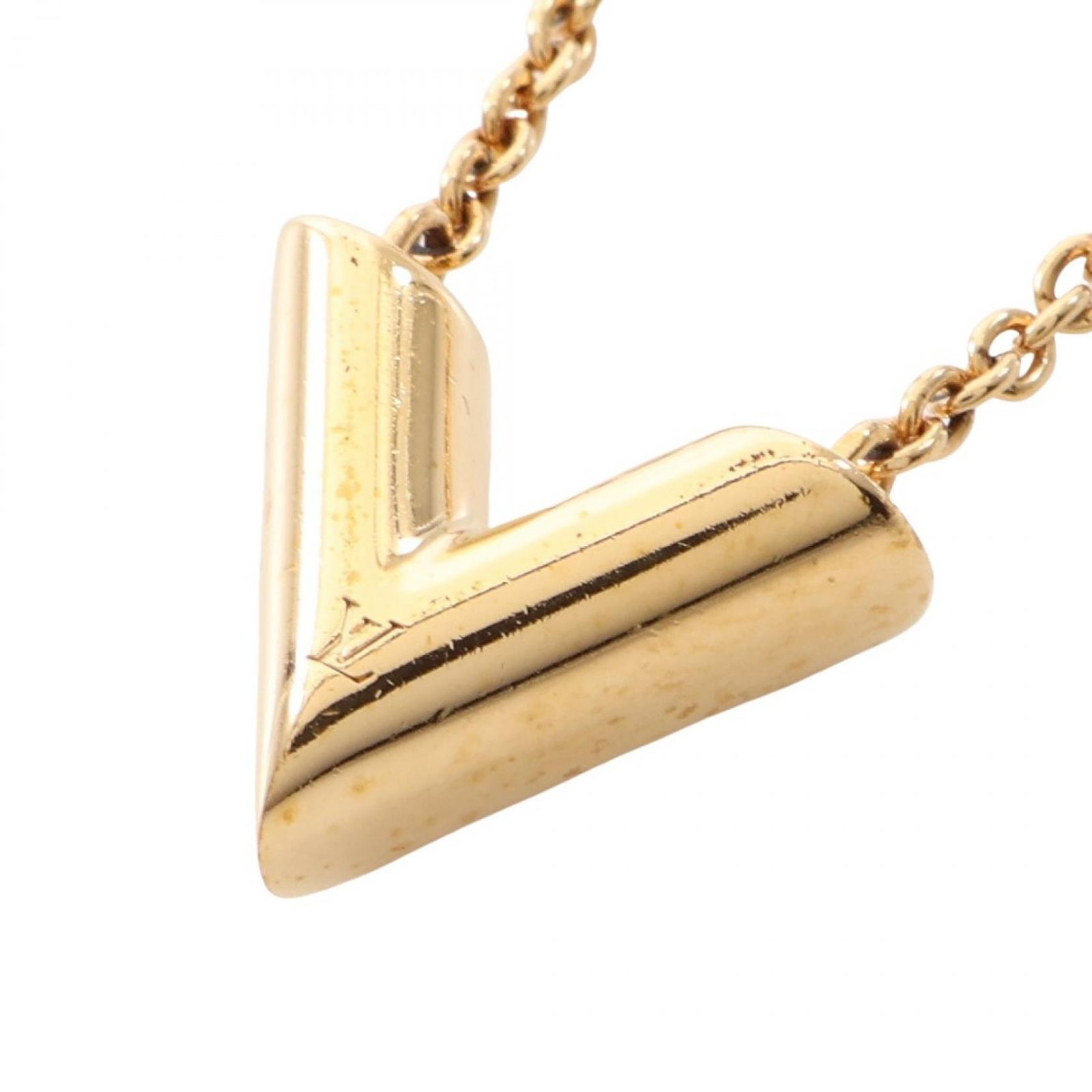 ルイ・ヴィトン LOUIS VUITTON ネックレス エセンシャルV M61083 GP（ゴールドメッキ） エセンシャルV ネックレス レディース Used B 38,220円