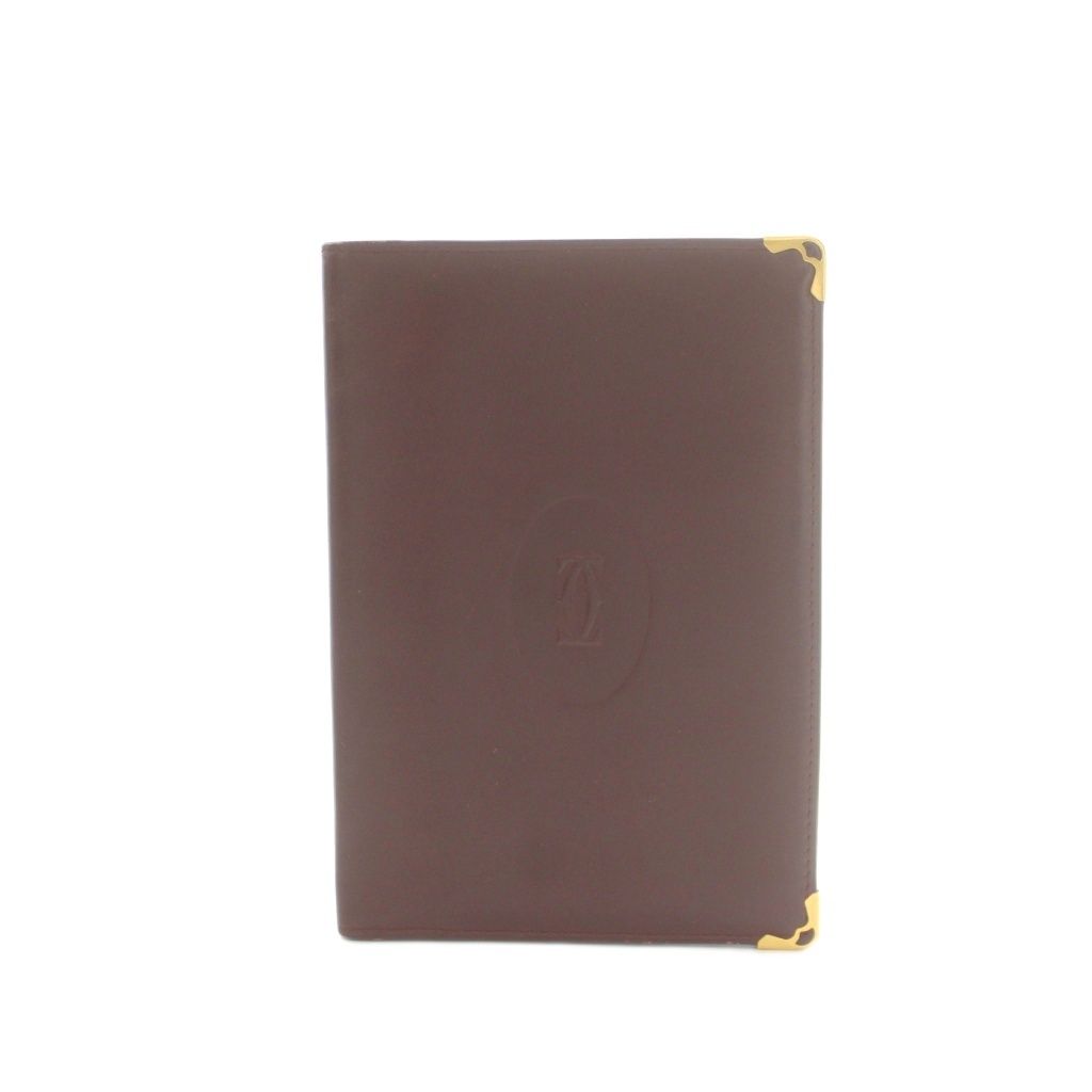 Cartier Cartier Passport Case Bifold Leather Bordeaux/MI ■OH ■GY18