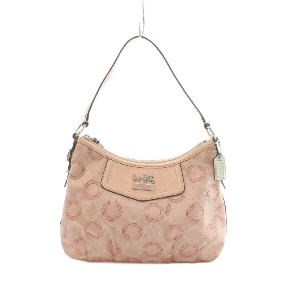 Coach Coach Shoulder Bag Canvas Total Pattern Pink 44379/MI ■GY18