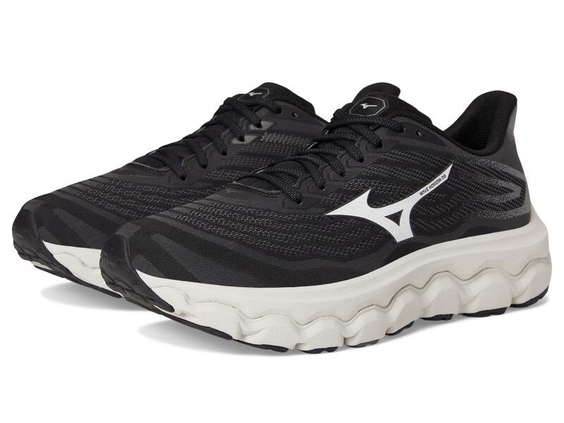 ミズノ メンズ シューズ スニーカー Mizuno Wave Horizon 8 BlackWhite ホワイト