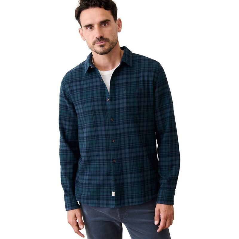 マリーン レイヤー メンズ トップス シャツ Marine Layer Pacifica Stretch Shirt Mens Green Multi Plaid グリーン