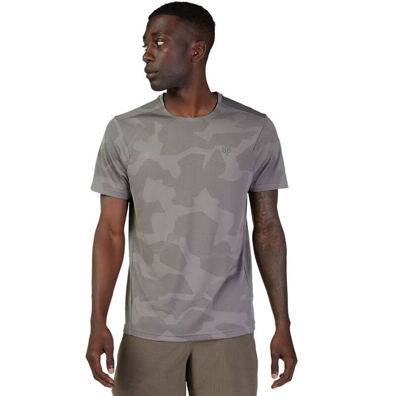 フォックスレーシング メンズ トップス Tシャツ 半袖 Fox Racing Rep ShortSleeve Jacquard Top Mens Charcoal Camo チャコール