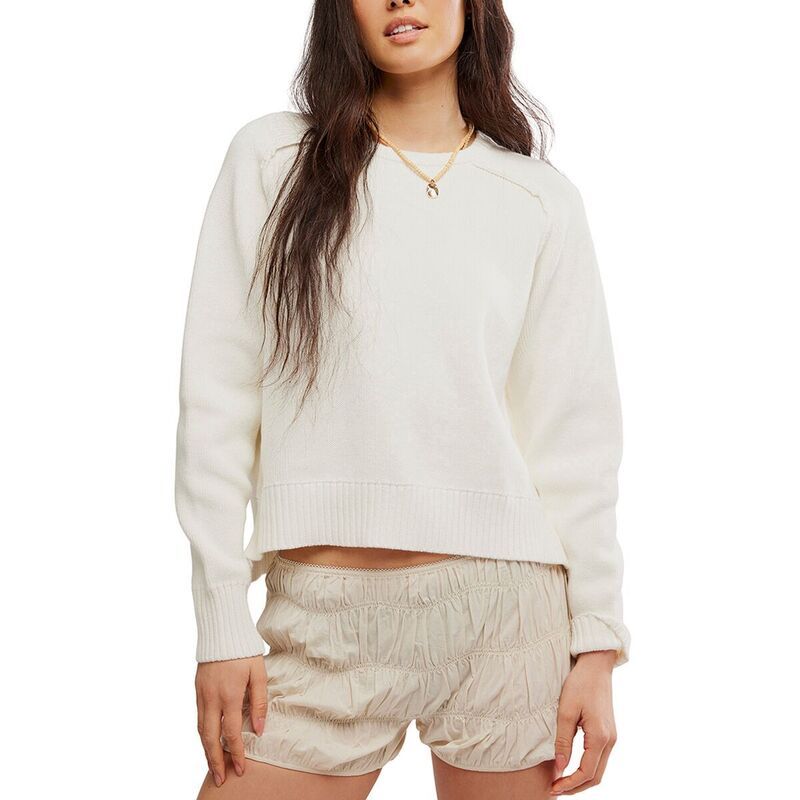 フリーピープル レディース アウター ニット・セーター Free People Spring Street Pullover Womens Optic White ホワイト 11,866円