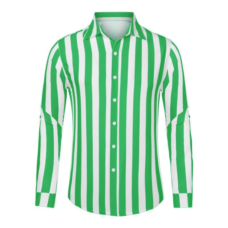 Lars Amadeus メンズ トップス Tシャツ ボタンダウン Lars Amadeus Mens Casual Striped Shirts Long Sleeves Button Down C