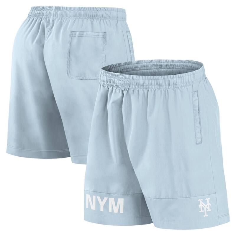 ファナティクス メンズ 水着 ハーフパンツ・ショーツ ショートパンツ Mens Fanatics Light Blue New York Mets Elementswim Shorts Met Lig
