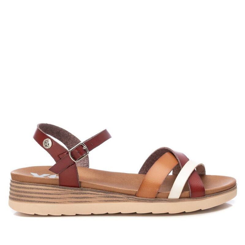 キシタイ レディース シューズ サンダル Womens Lowedge Strappy Sandals By XTI 142848 Camel キャメル