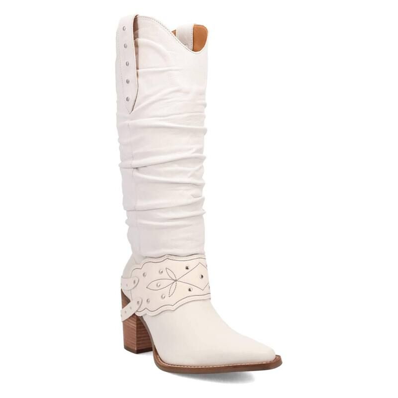 ディンゴ レディース シューズ ブーツ・レインブーツ アンクル レザー Dingo Grit N Grace Womens Leather Ankle Boots White ホワイト