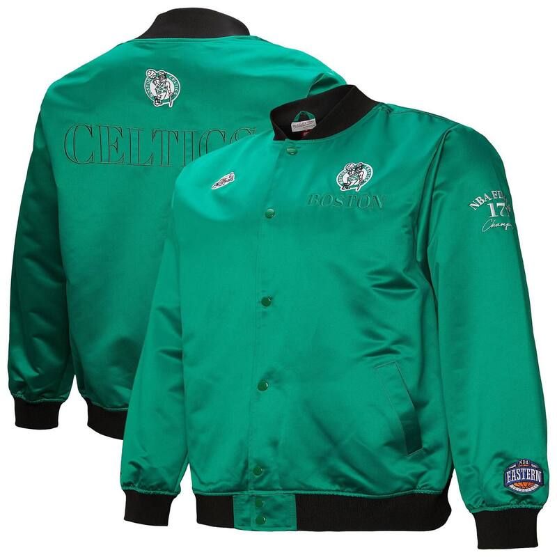 ミッチェルネス メンズ アウター ジャケット・ブルゾン サテン Mens Mitchell Ness Kelly Green Boston Celtics Hardwood Classics Team 28,324円