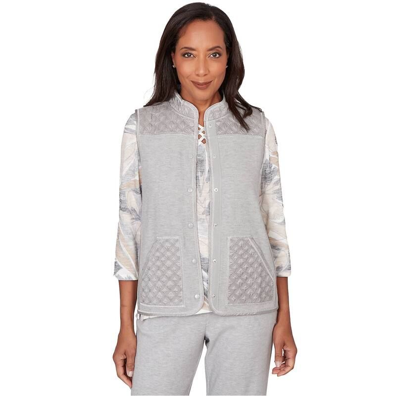 アルフレッド ダナー レディース アウター ジャケット・ブルゾン キルティング ベスト Womens Alfredunner Quilted SnapFront Vest Gray グレー