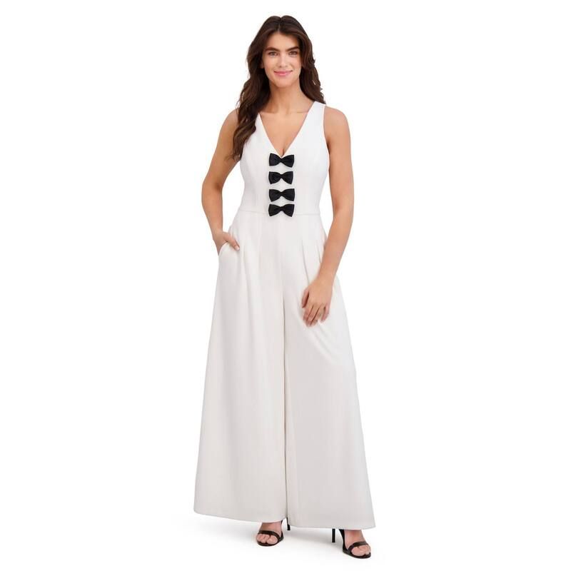 ロンドンタイムス レディース トップス ワンピース ワイドレッグ プリーツ ジャンプスーツ Womens London Times Bow Tie Pleated Wide Leg Jumpsuit 26,496円