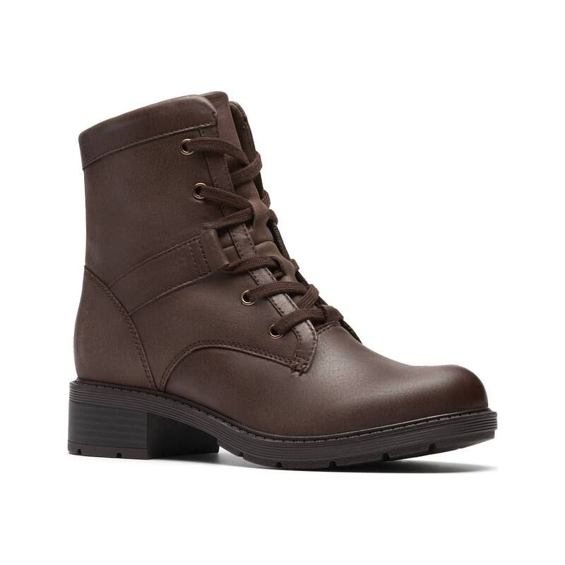 クラークス レディース シューズ ブーツ・レインブーツ レース レザー Clarks Hearth Parker Womens Leather LaceUp Boots Brown Leather ブ 28,350円