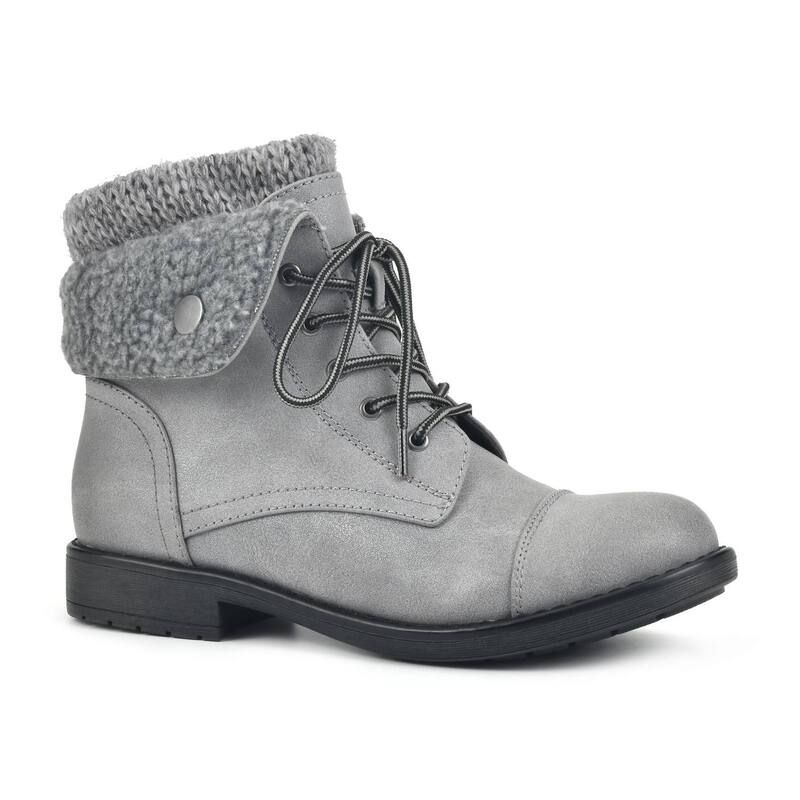 クリフバイホワイトマウンテン レディース シューズ ブーツ・レインブーツ Cliffs by White Mountain Duena Womens Combat Boots Light Gray グ 16,906円