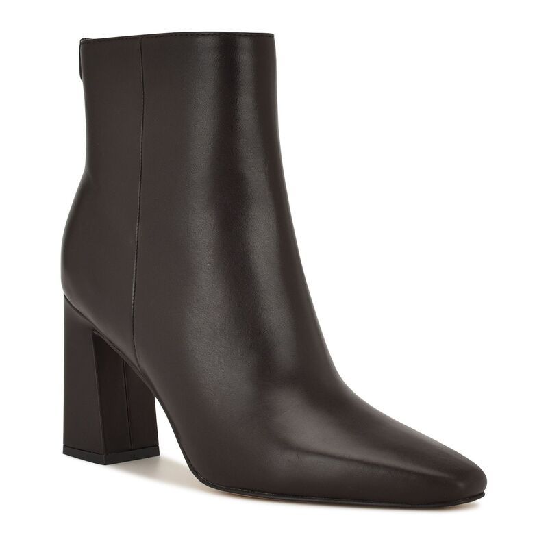 ナインウェスト レディース シューズ ブーツ・レインブーツ アンクル ヒール Nine West Reraye Womens Block Heel Ankle Boots Black Leather