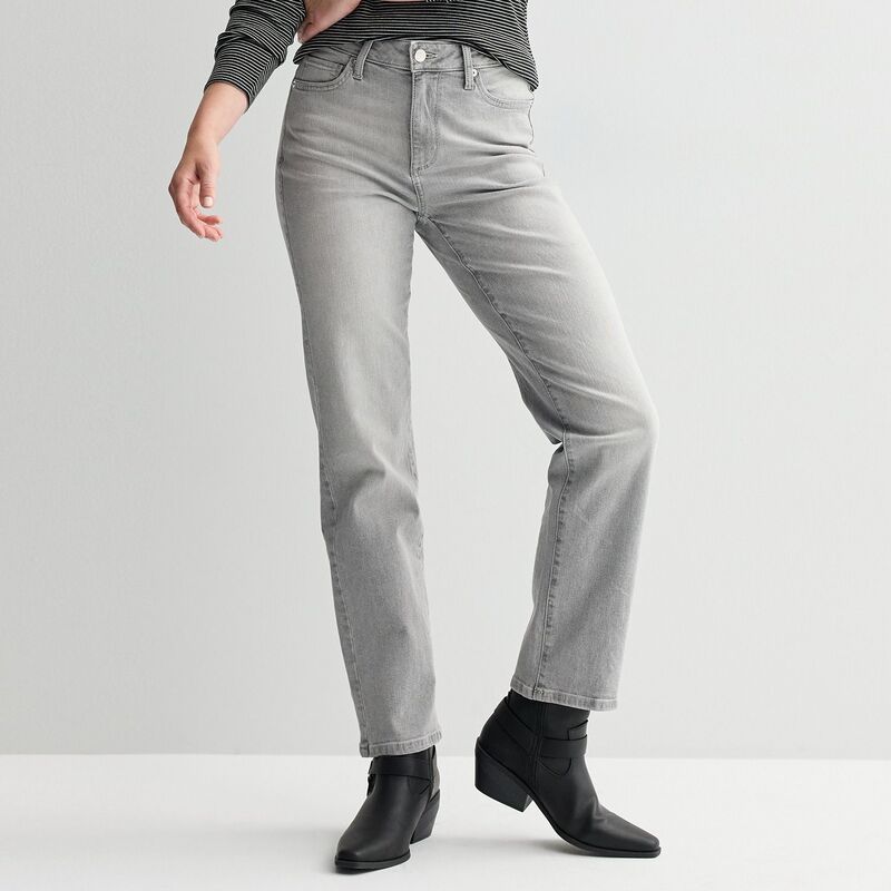 ソノマ レディース ボトムス デニムパンツ ジーンズ Womensonoma Goods For Life High Rise Straight Jeans Light Grey Wash グレー