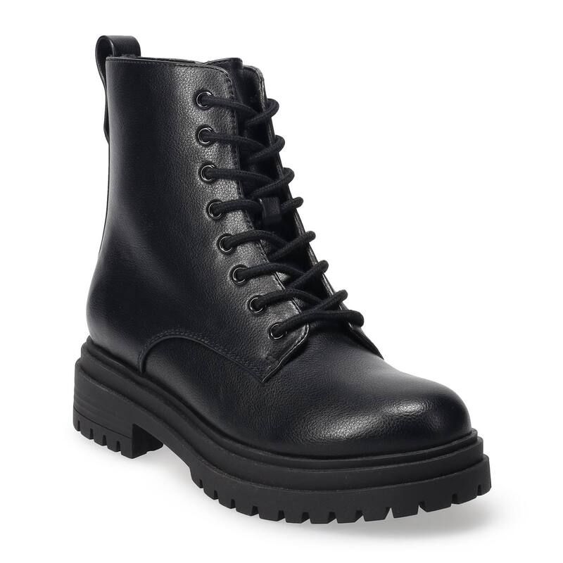 エスオー レディース シューズ ブーツ・レインブーツ レース SOR Meela Womens LaceUp Combat Boots Black ブラック 14,414円