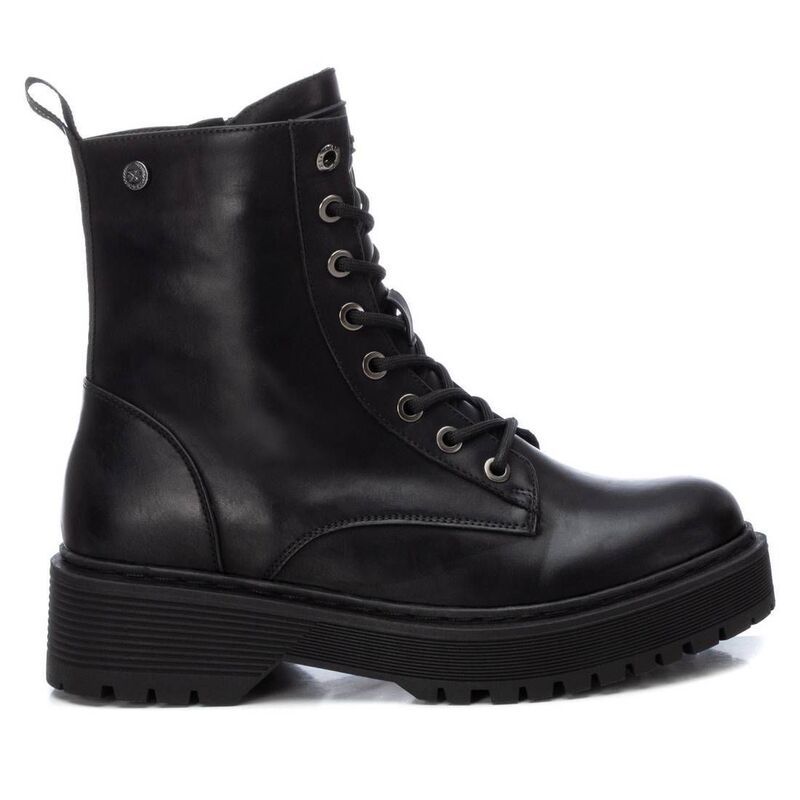 キシタイ レディース シューズ ブーツ・レインブーツ Xti Womens Combat Booties 143094 Black ブラック