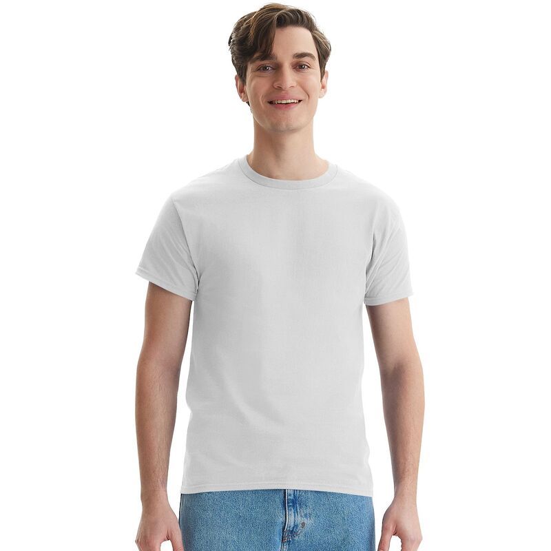 ヘインズ メンズ トップス シャツ コットン Mens HanesR Essentials 6Pack Cotton TShirt White ホワイト