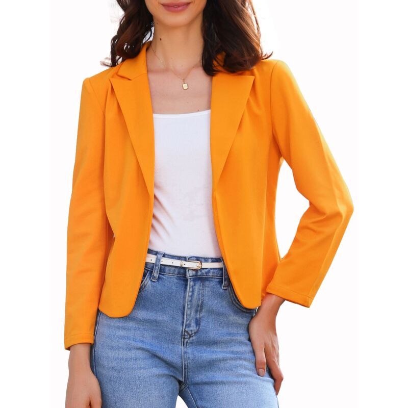 アレグラ ケー レディース アウター ジャケット・ブルゾン ブレザー ALLEGRA K Business Blazer For Womens Open Front Office Casual Wor
