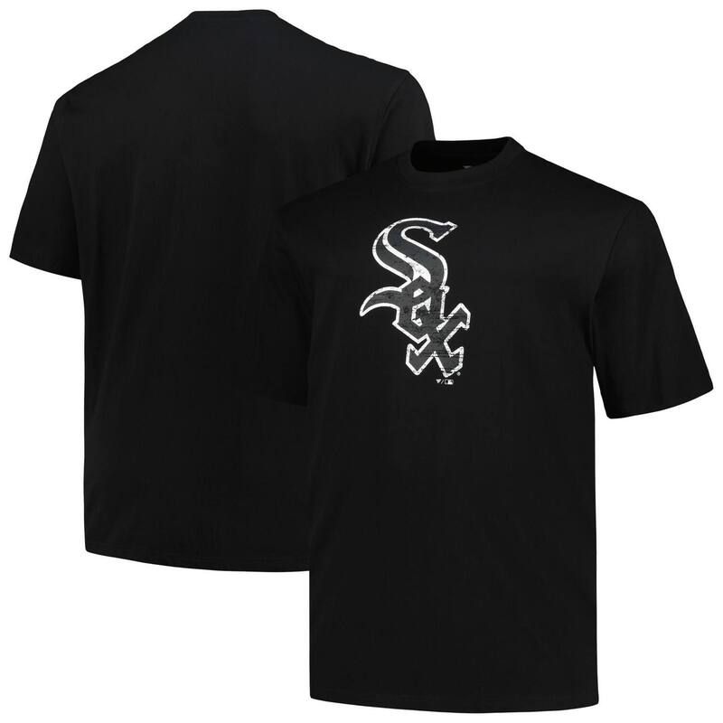 プロファイル メンズ トップス Tシャツ トール ロゴ Mens Profile Black Chicago White Sox Big Tall Primary Logo TShirt Sox Bl 10,486円