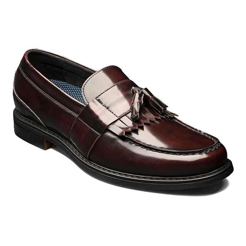 ノンブッシュ メンズ シューズ スリッポン・ローファー Nunn BushR Keaton Mens Dress Loafers Burgundy Multi バーガンディ