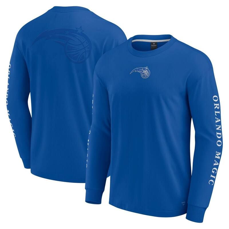 ファナティクス メンズ トップス Tシャツ Mens Fanatics Blue Orlando Magic Elementstrive Long Sleeve TShirt Mag Blue ブルー 15,106円
