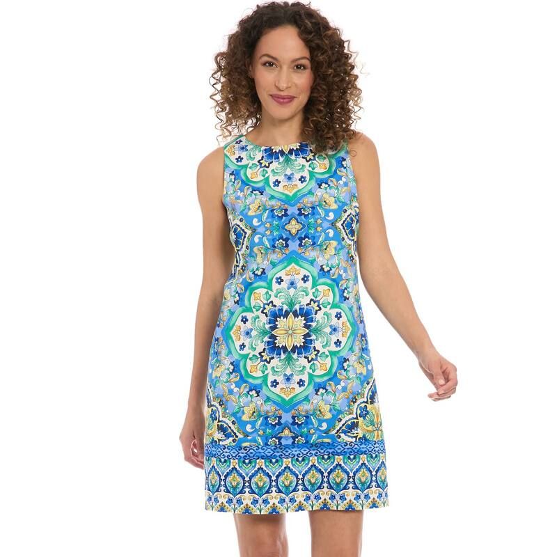 ロンドンタイムス レディース トップス ワンピース プチ ミニ Tシャツ ノースリーブ Petite London Timesleevelessateen Shift Mini Dress White