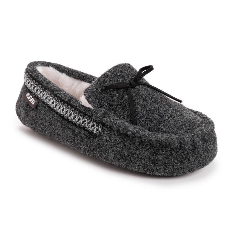 ムクルクス メンズ シューズ サンダル MUK LUKSR Ethan Mens Moccasin Slippers Ebony Heather ヘザー